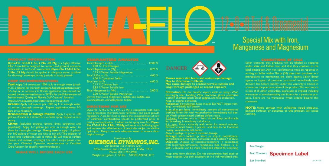 12-0-0-6 Fe Turf & Ornamental product label
