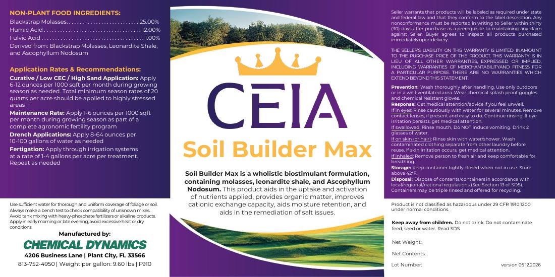 Soil Builder Max product label