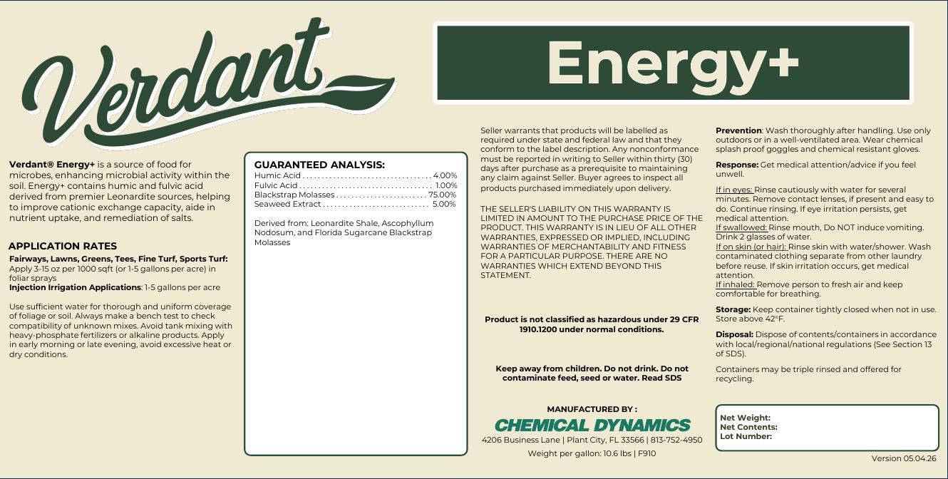 Energy+ product label