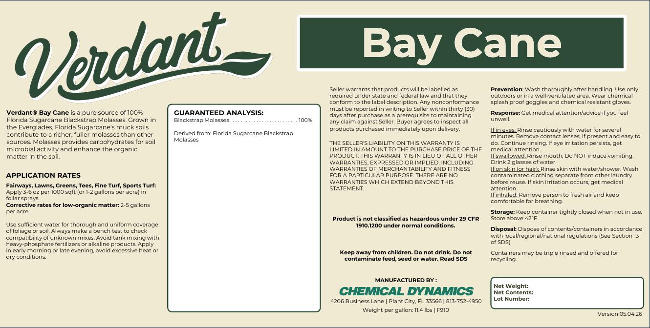 Bay Cane product label
