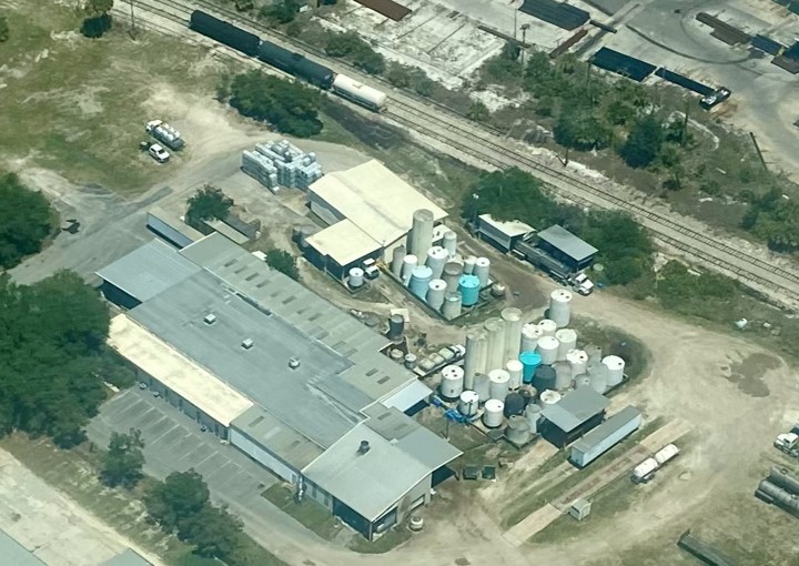 Aerial view of Chemical Dynamics' Plant City manufacturing facility