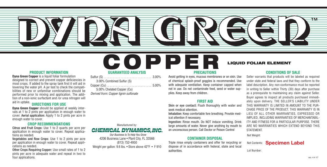 Copper product label